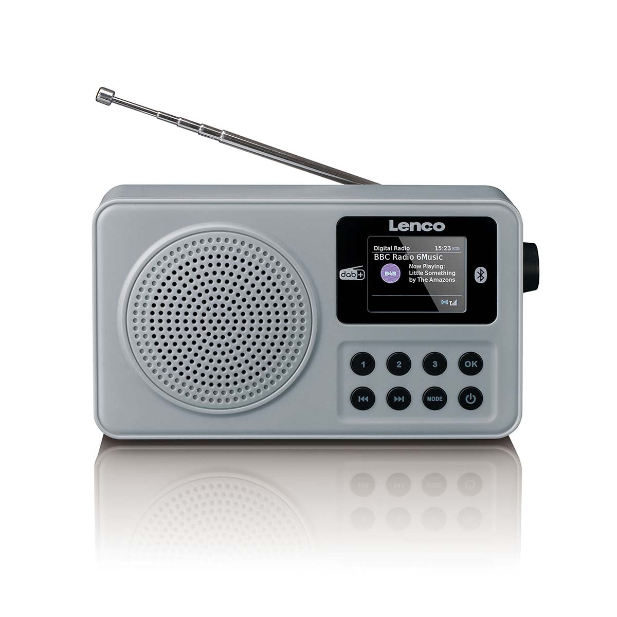 lenco-pdr-034gy-grau-tragbares-dab-fm-radio-mit-bluetooth image 2