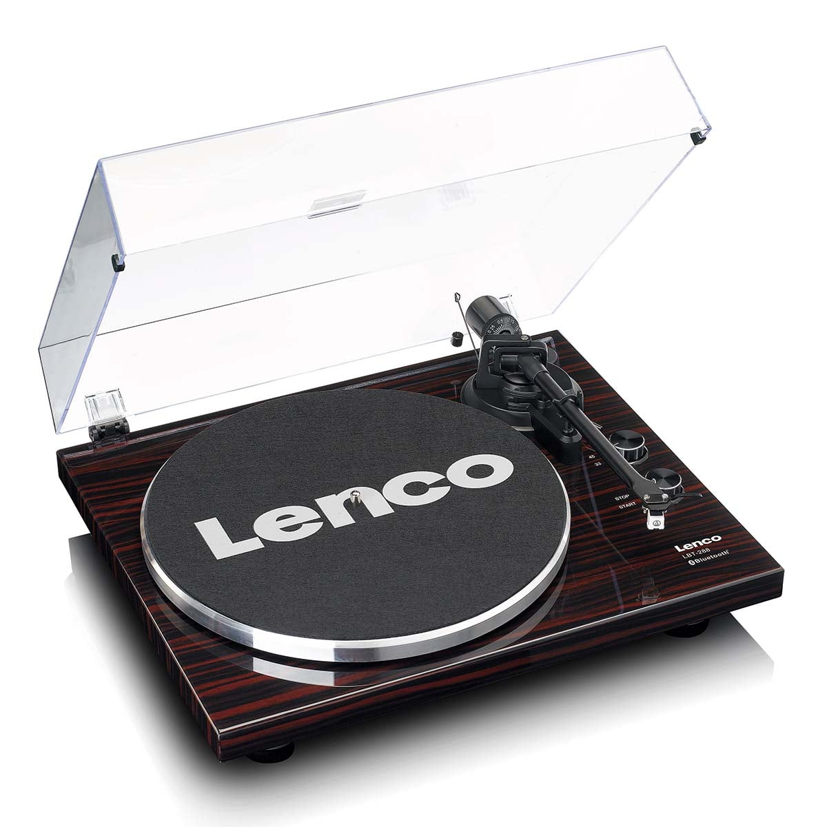lenco-lbt-288wa-plattenspieler-mit-bluetooth-bertragung-riemenantrieb-dunkelbrau image 4