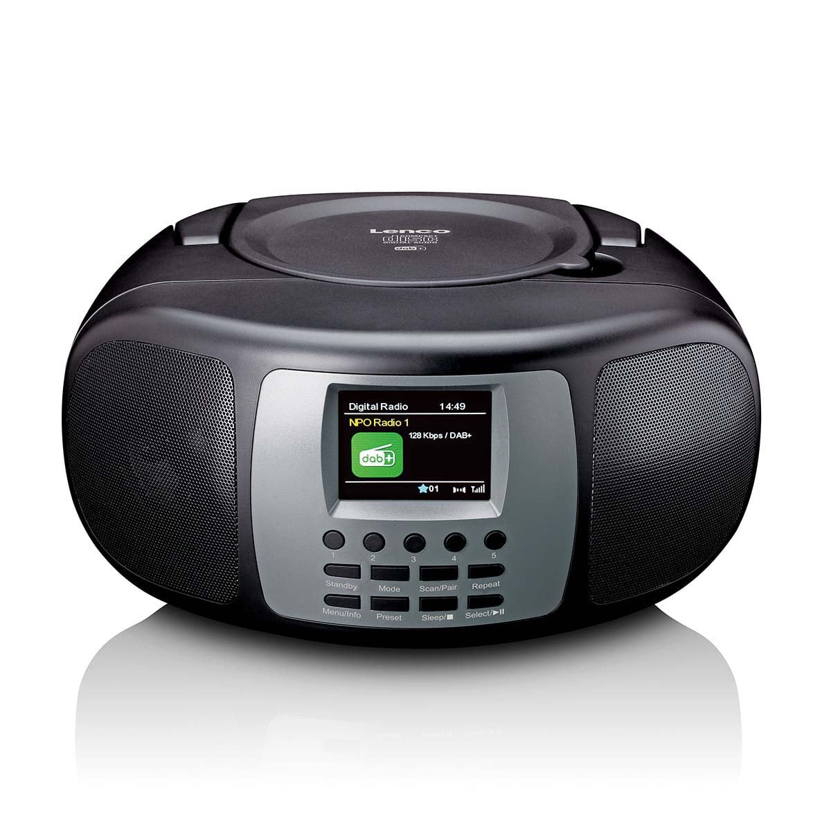 lenco-scd-860bk-tragbares-dab-fm-radio-mit-bluetooth-und-cd-schwarz image 1