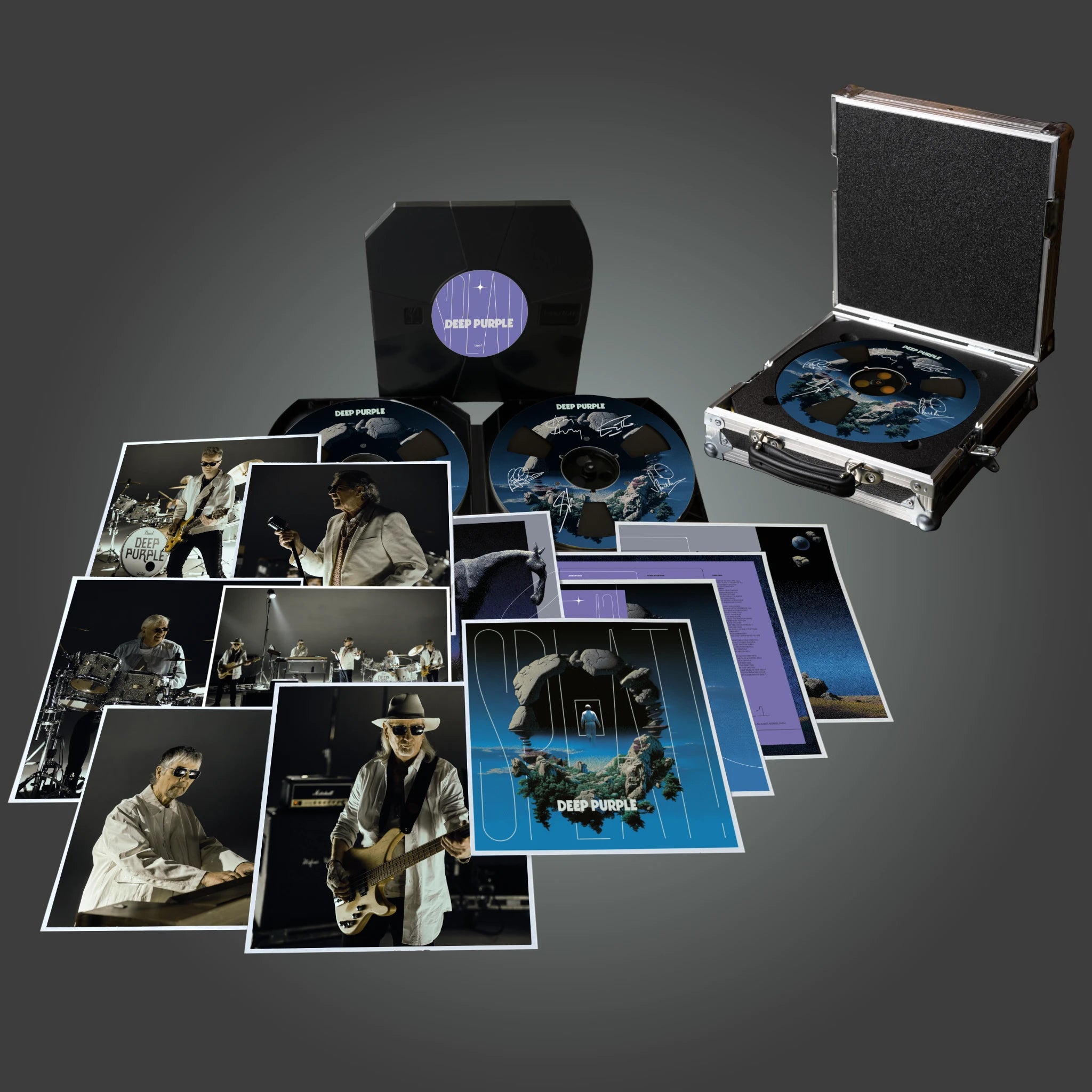 revox-deep-purple-splat-limited-edition-master-tape-25-st-ck-signiert-mit-flight image 1