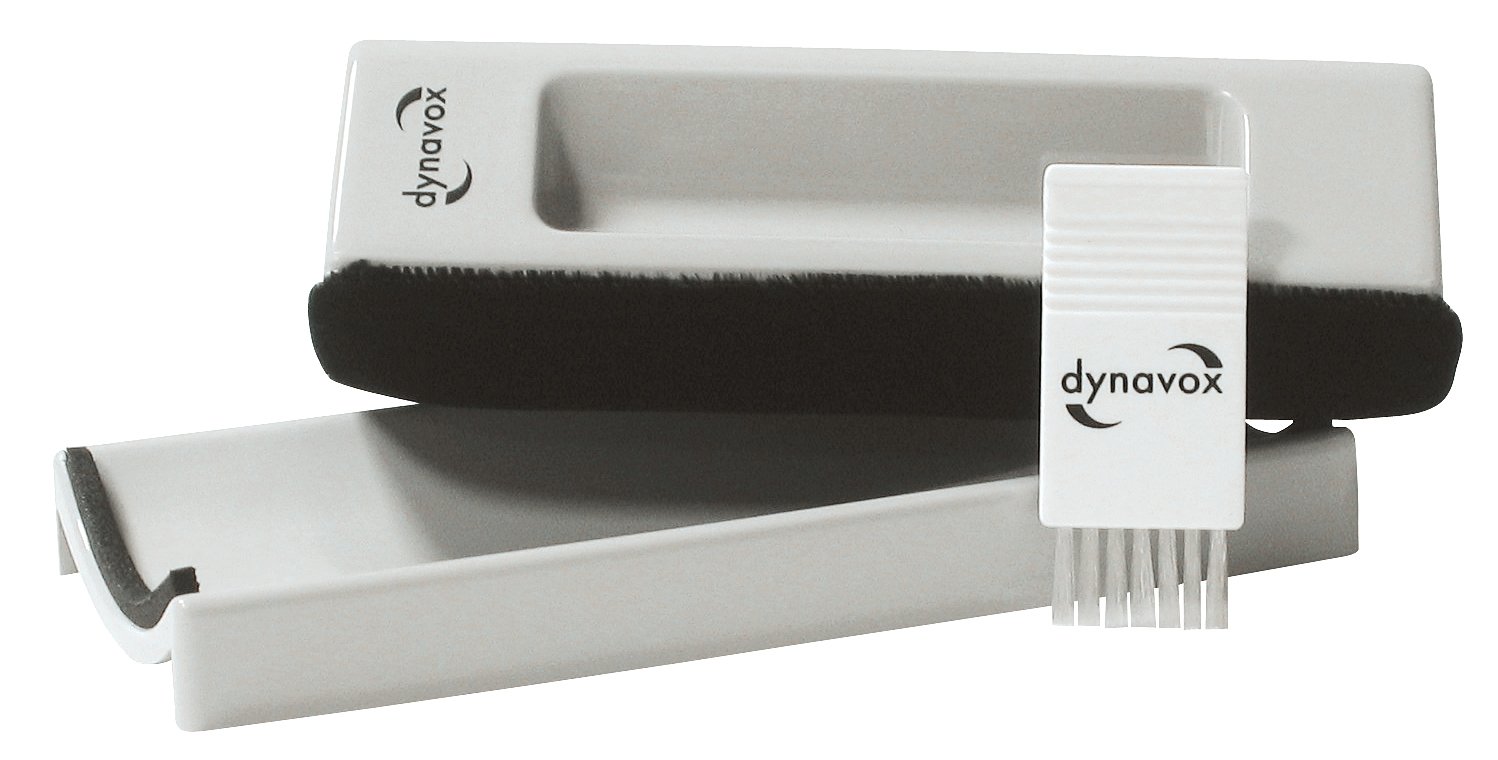 dynavox-samt-reinigungspuk-grau-schallplatten-reinigung-mit-nylonb-rste image 1