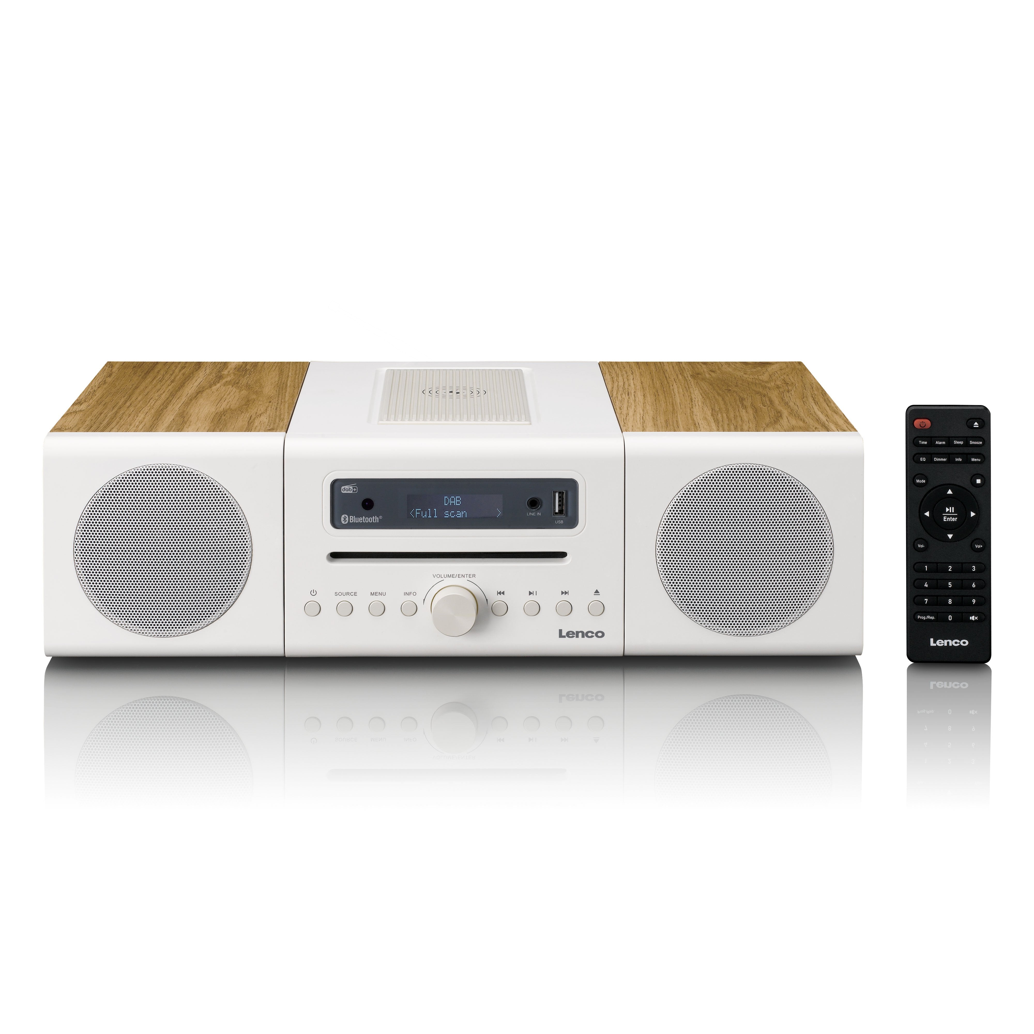 lenco-mc-375whwd-hifi-stereoanlage-dab-fm-radio-bluetooth-cd-player-und-kabellos image 1