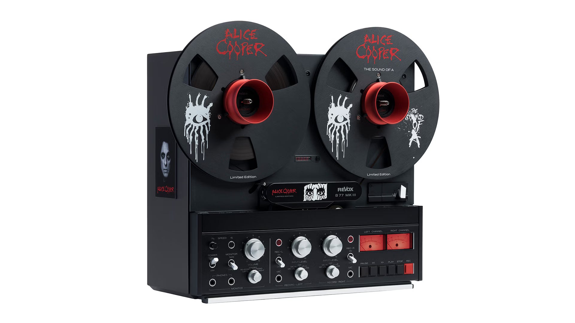 revox-b77-mk-iii-stereo-tape-recorder-alice-cooper-limited-edition image 6