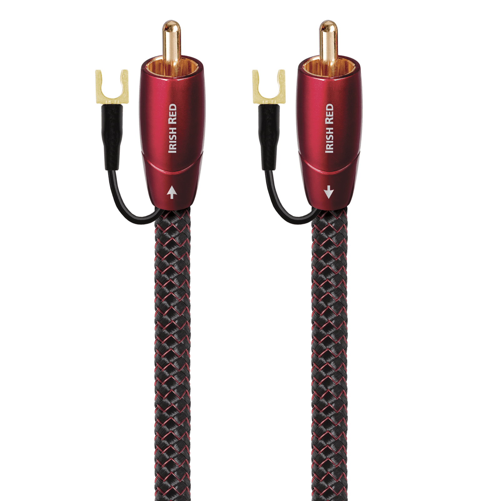 audioquest-irish-red-rca-subwoofer-kabel-massive-0-5-silberleiter-noise-dissipat image 1