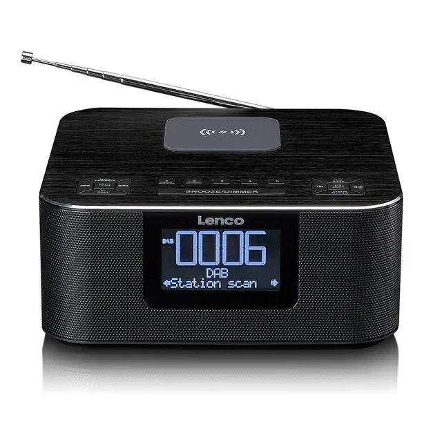 lenco-cr-650bk-dab-fm-weckerradio-mit-bluetooth-und-wireless-charging-schwarz image 1