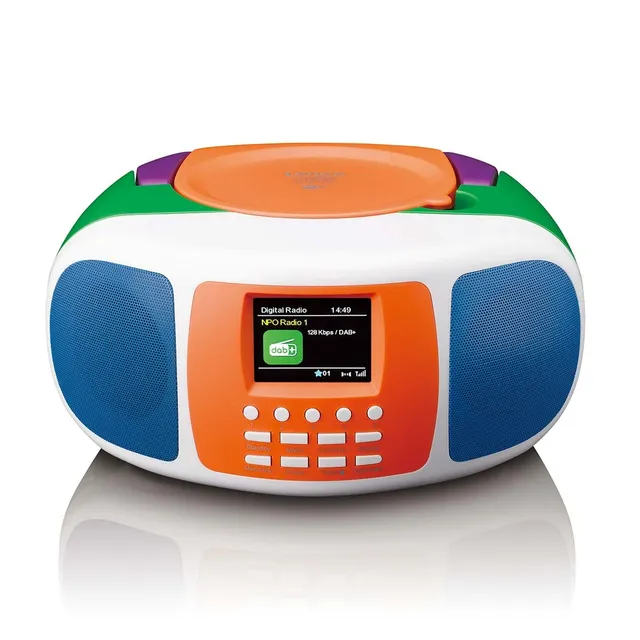 lenco-scd-861kids-tragbarer-dab-fm-radio-mit-bluetooth-cd-player-und-farbdisplay image 1