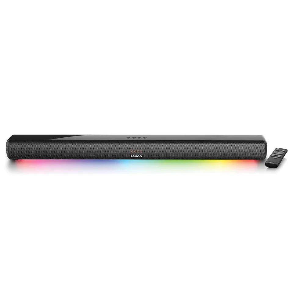 lenco-sb-042ledbk-85-cm-bluetooth-soundbar-mit-hdmi-arc-und-led-beleuchtung-schw image 1