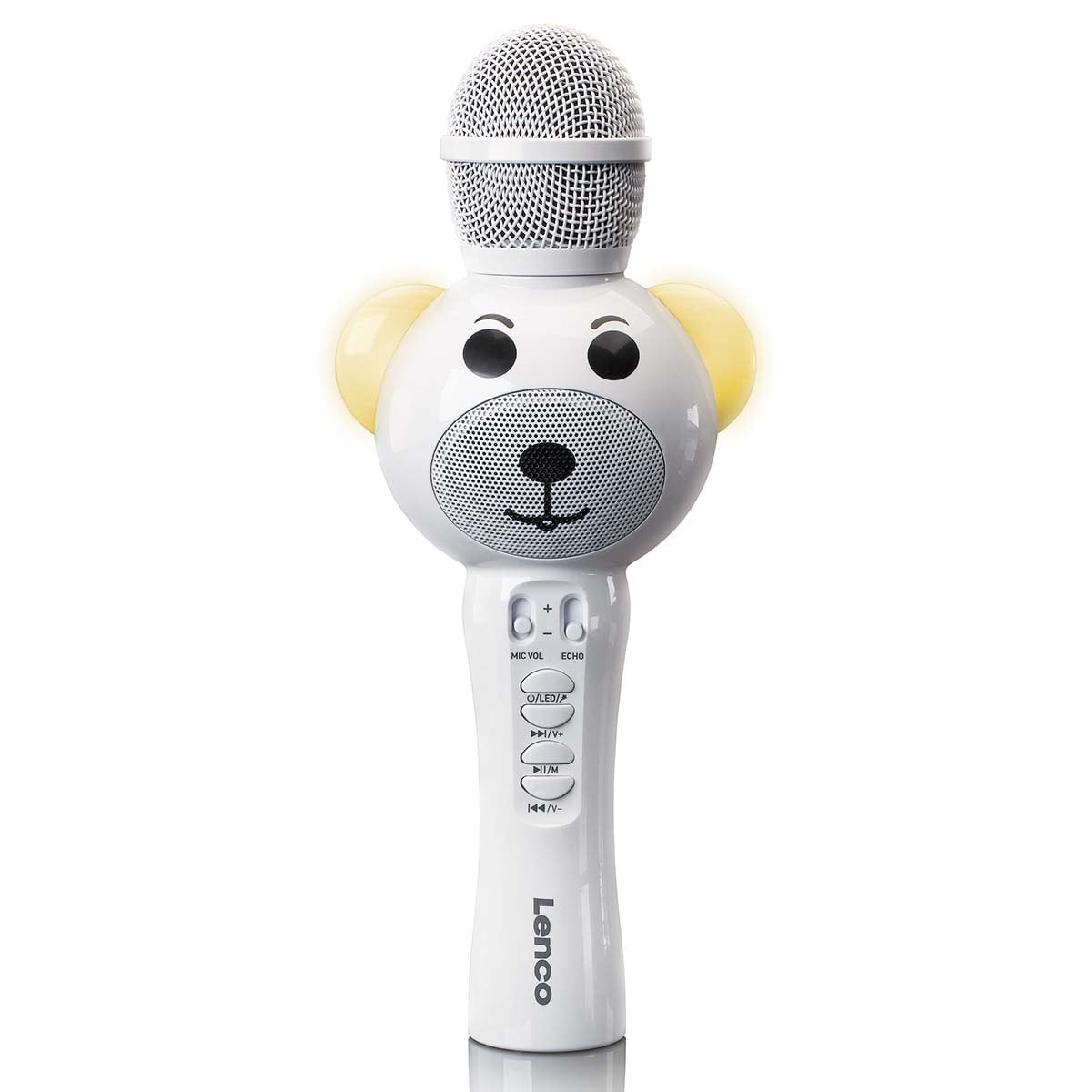 lenco-bmc-060wh-karaoke-mikrofon-mit-bluetooth-wei image 1