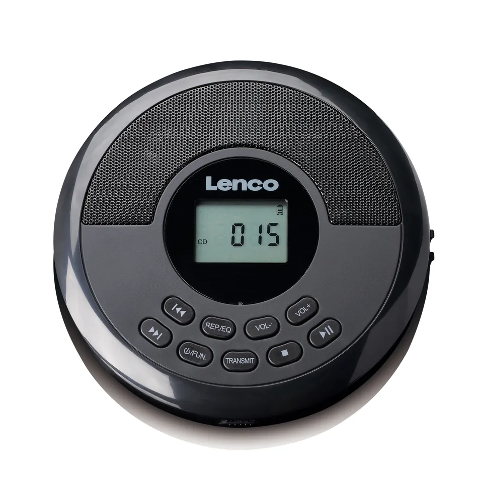 lenco-cd-340bk-tragbarer-cd-mp3-player-mit-bluetooth-und-lautsprechern-schwarz image 1