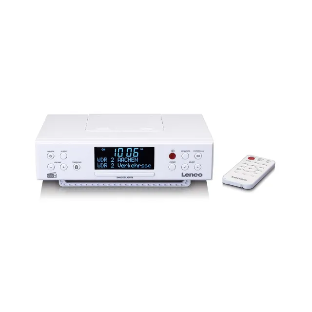 lenco-kcr-190wh-dab-fm-k-chenradio-mit-bluetooth-led-beleuchtung-und-timer-wei image 1