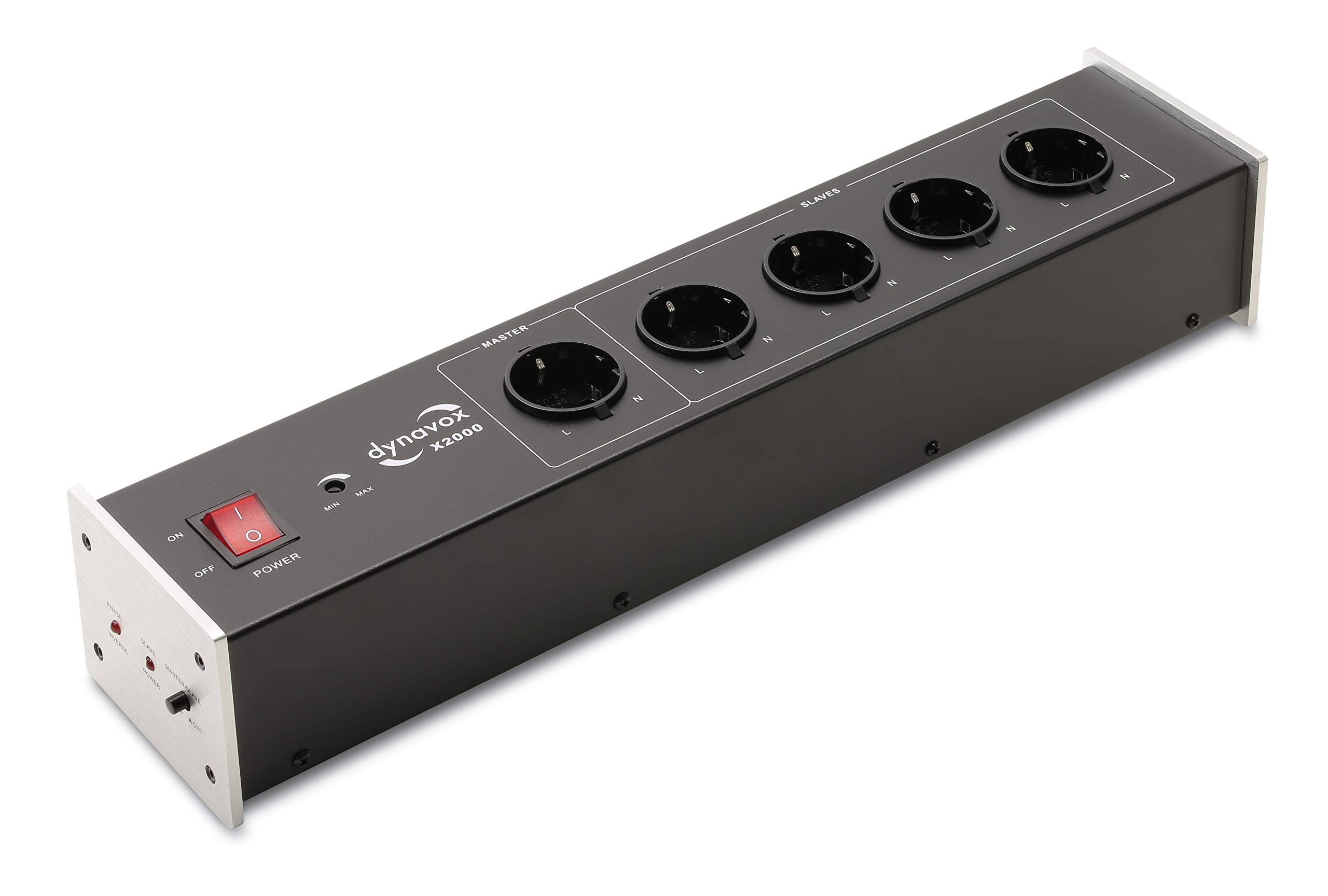dynavox-x2000-hifi-netzfilter-mehrfach-steckdose-5-fach-gefiltert-mit-phasen-led image 3
