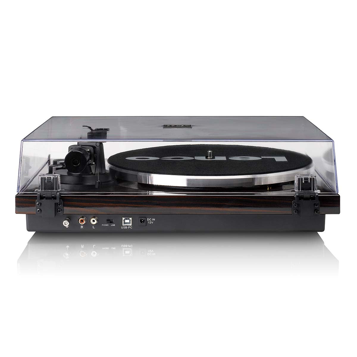 lenco-lbt-345wa-bluetooth-plattenspieler-mit-ortofon-2m-red-walnuss image 5