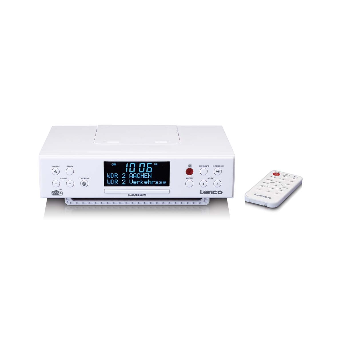 lenco-kcr-190wh-dab-fm-k-chenradio-mit-bluetooth-led-beleuchtung-und-timer-wei image 1