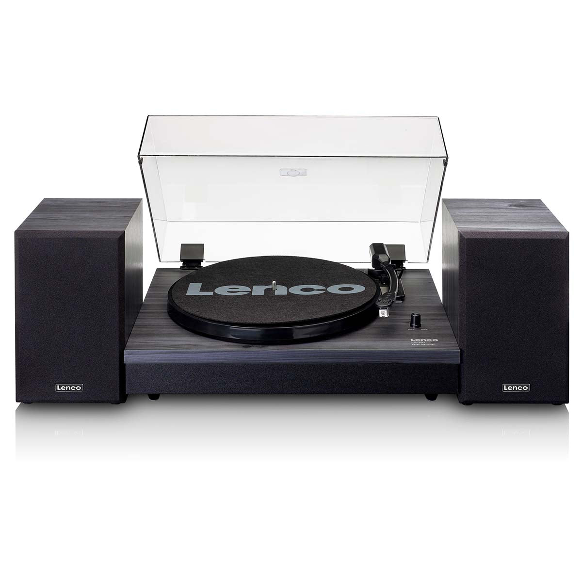 lenco-ls-301bk-plattenspieler-mit-bluetooth-und-2-externen-lautsprechern-schwarz image 2
