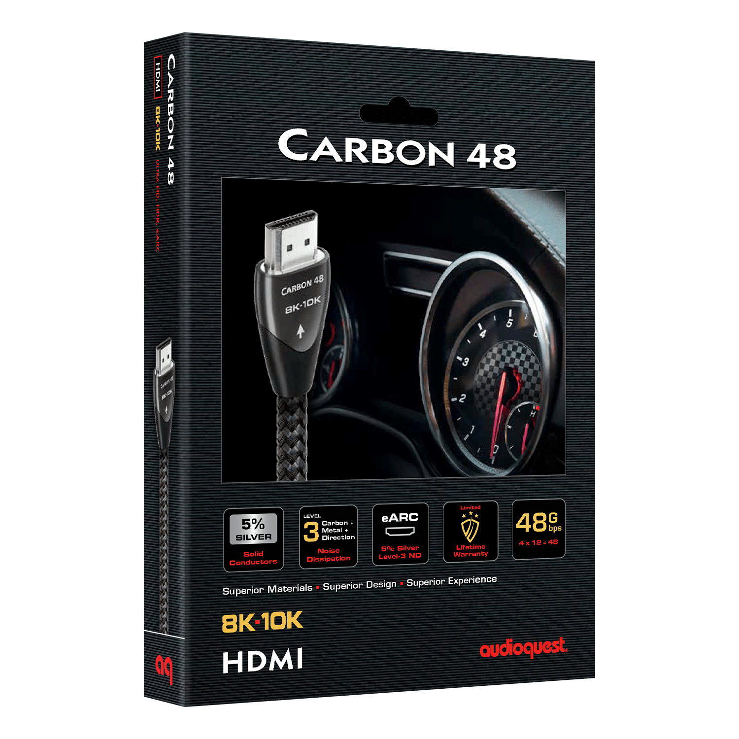 audioquest-carbon-48-8k-10k-48gbps-hdmi-kabel-factory-certified-refurbished image 2