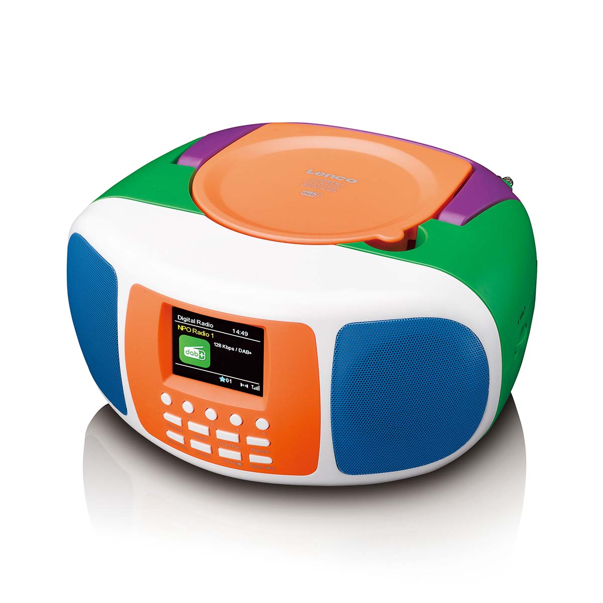 lenco-scd-861kids-tragbarer-dab-fm-radio-mit-bluetooth-cd-player-und-farbdisplay image 4