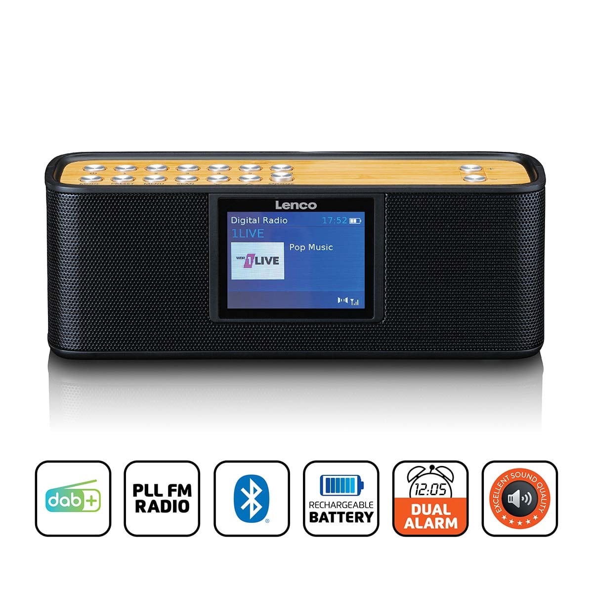 lenco-pdr-045bk-tragbares-dab-radio-mit-bluetooth-5-0-schwarz image 8