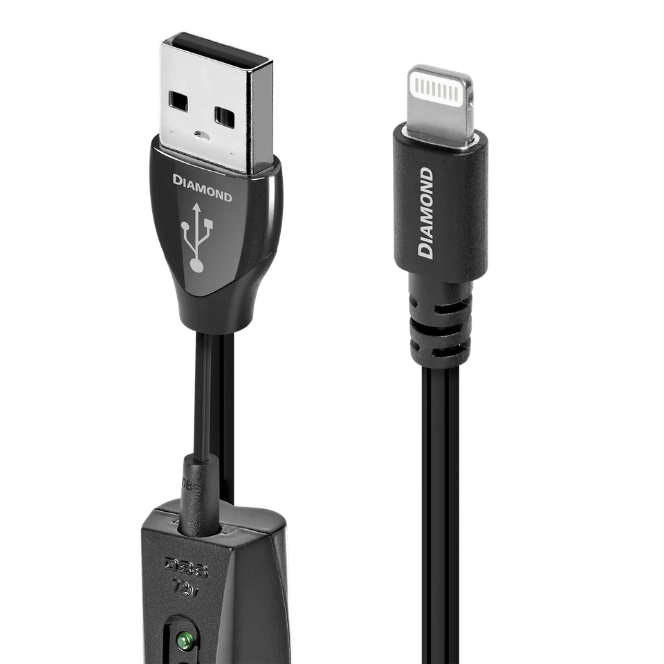 audioquest-diamond-usb-a-lightning-solid-perfect-surface-silver-3-layer-noise-di image 1