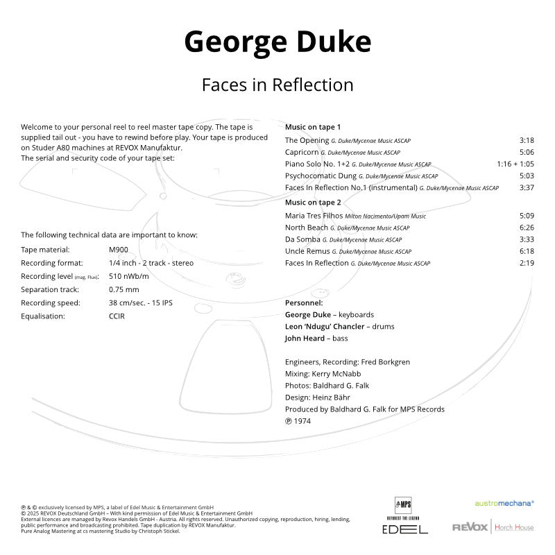 revox-george-duke-faces-in-reflection-master-tape-jazz-funk-1974 image 3