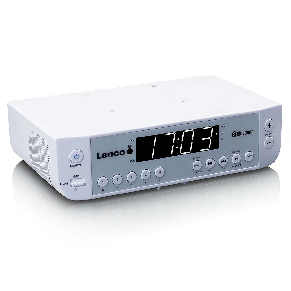 lenco-kcr-100wh-fm-k-chenradio-mit-bluetooth-led-licht-und-timer-wei image 5
