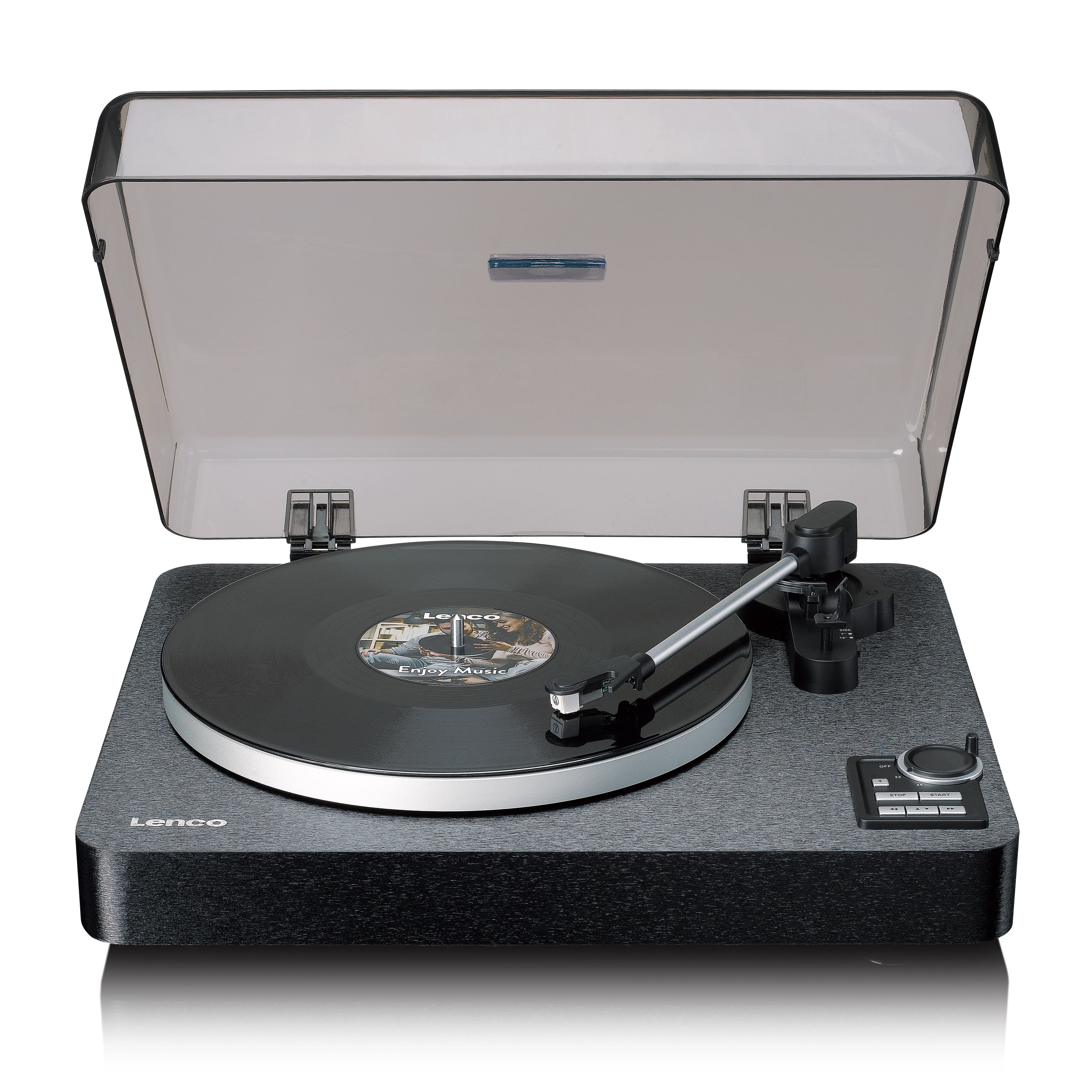 lenco-lbta-165bk-vollautomatischer-plattenspieler-mit-bluetooth-schwarz image 1