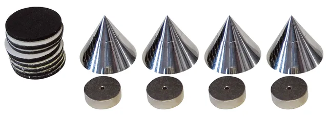 dynavox-204605-noisekiller-boxen-spikes-4er-set-chrom-absorber image 1