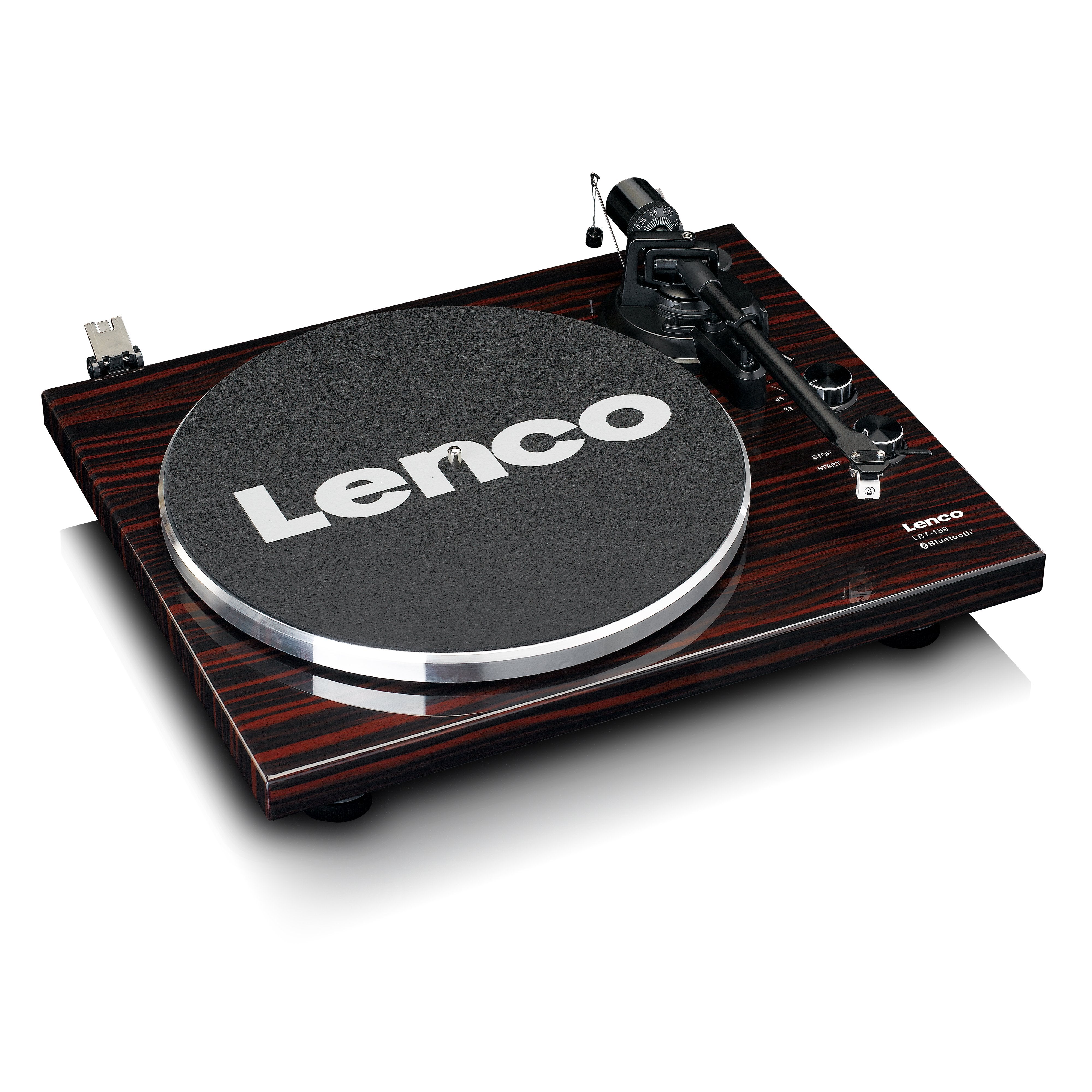 lenco-lbt-189wa-plattenspieler-mit-bluetooth-dunkelbraun-riemen-alu-teller image 5