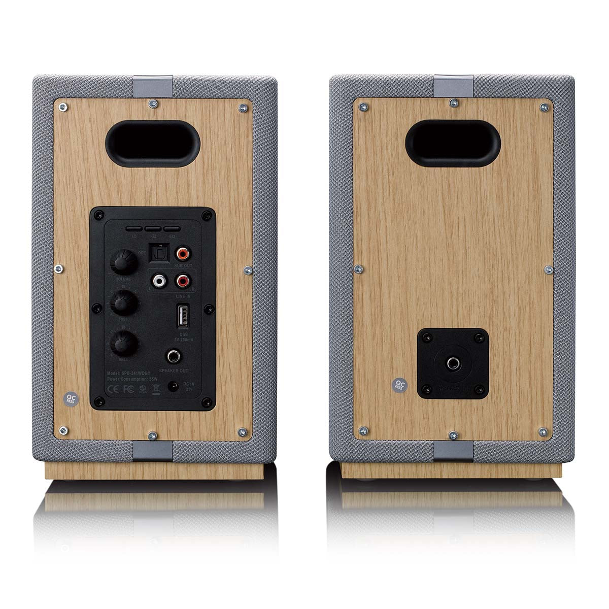 lenco-spb-241wdgy-hifi-stereo-bluetooth-lautsprecher-set-2-st-ck-holz-grau image 5