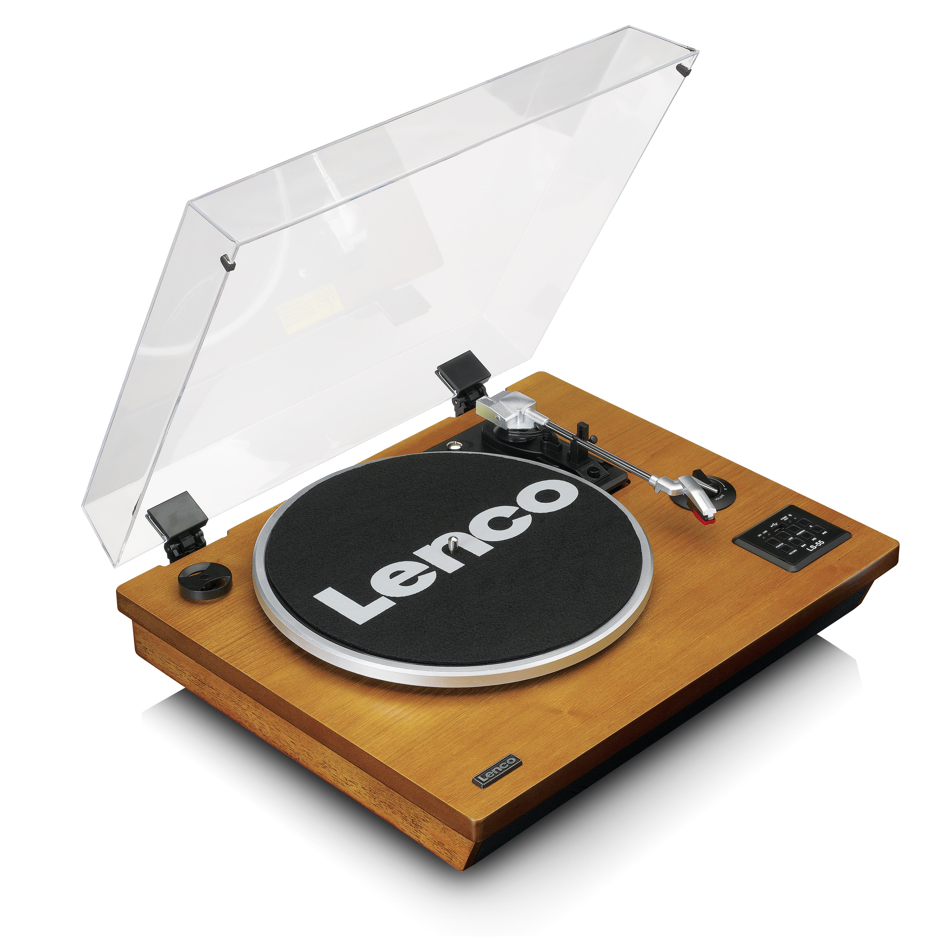 lenco-ls-55wa-plattenspieler-holz-mit-bluetooth-usb-mp3-und-lautsprechern image 6