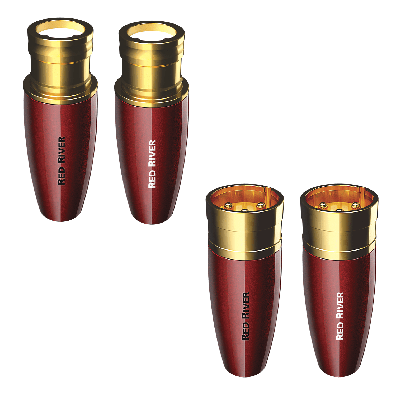 audioquest-red-river-xlr-feldabschlussstecker-vergoldet-kaltverschwei-t image 1