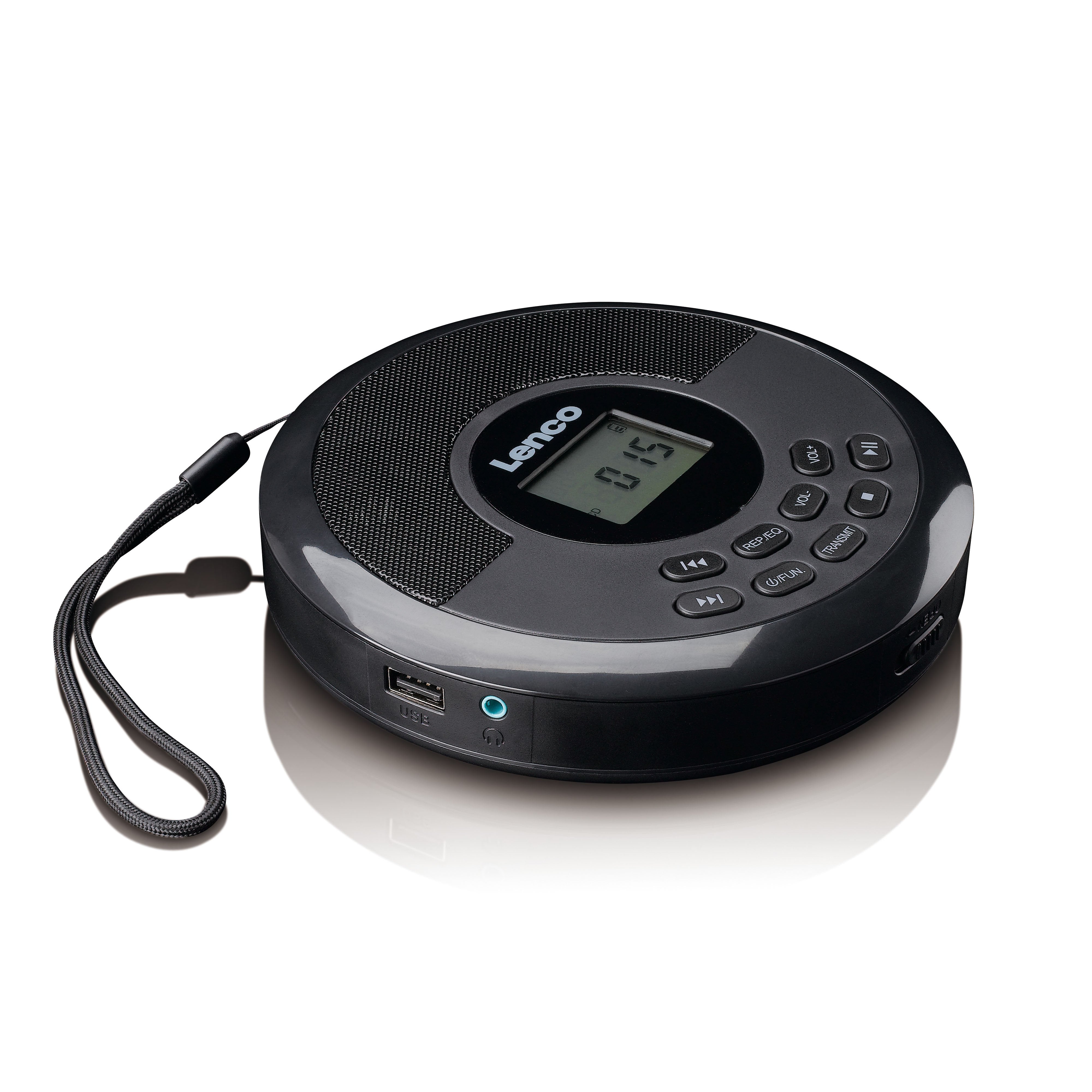 lenco-cd-340bk-tragbarer-cd-mp3-player-mit-bluetooth-und-lautsprechern-schwarz image 3