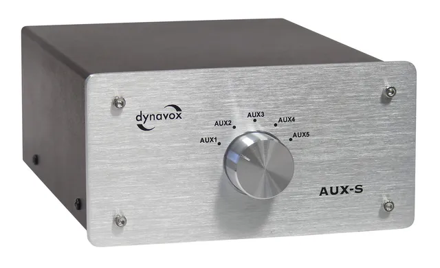 dynavox-aux-s-eingangs-erweiterungs-umschalter-5x-cinch-silber image 1