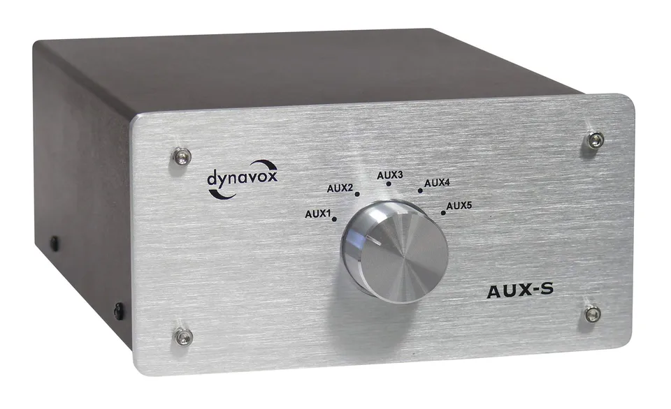 dynavox-aux-s-eingangs-erweiterungs-umschalter-5x-cinch-silber image 1