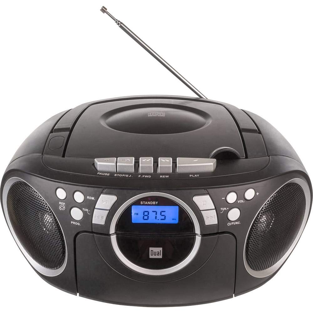 dual-p-70-schwarz-kassettenradio-mit-cd-boombox image 2
