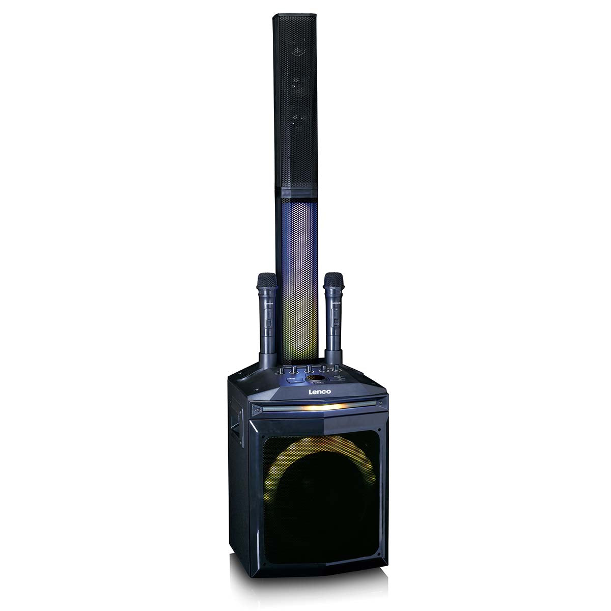 lenco-pa-220bk-partyspeaker-mit-subwoofer-und-abnehmbarer-tweeter-s-ule-120-watt image 8