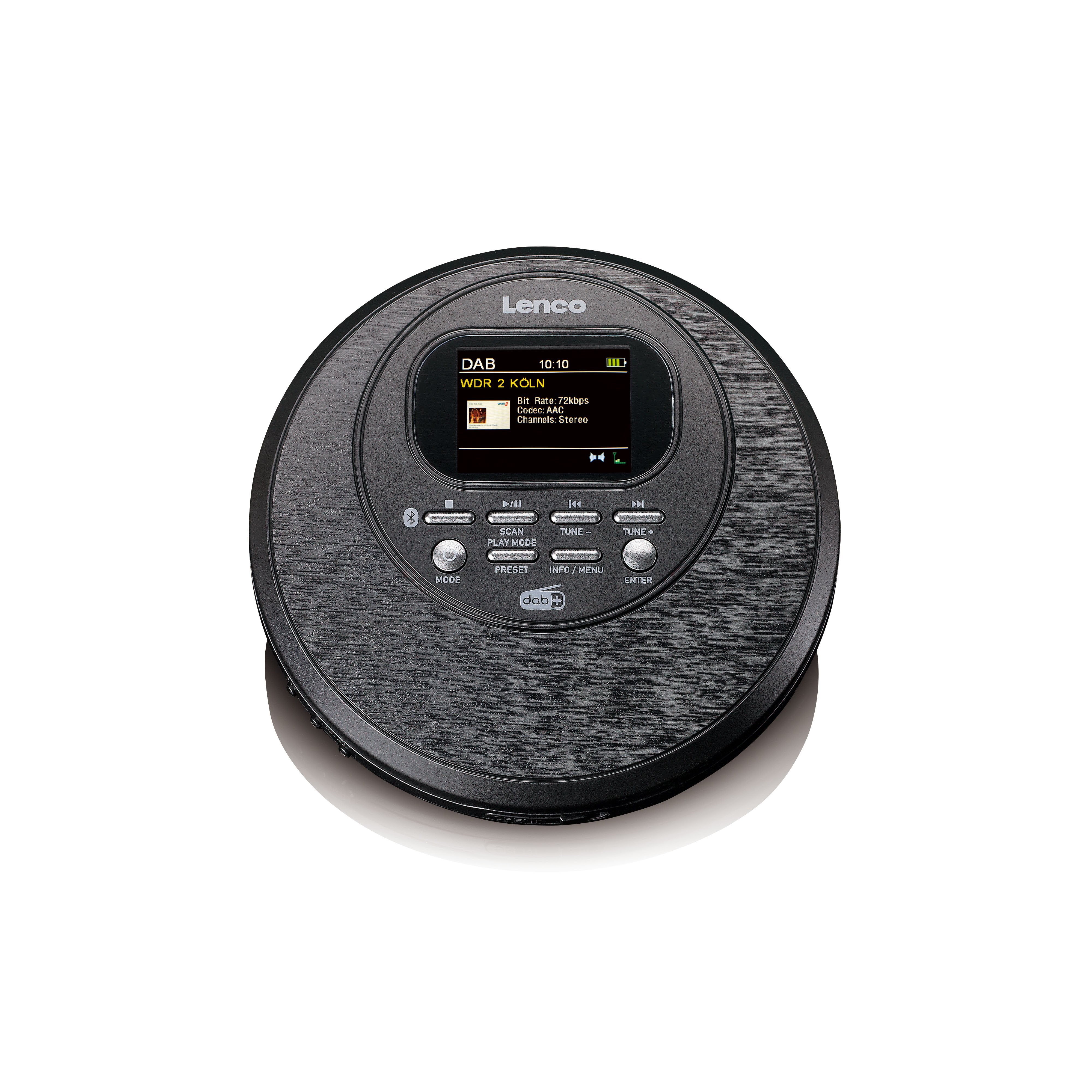 lenco-cd-500bk-tragbarer-cd-player-mit-dab-fm-radio-und-bluetooth-5-0-schwarz image 1