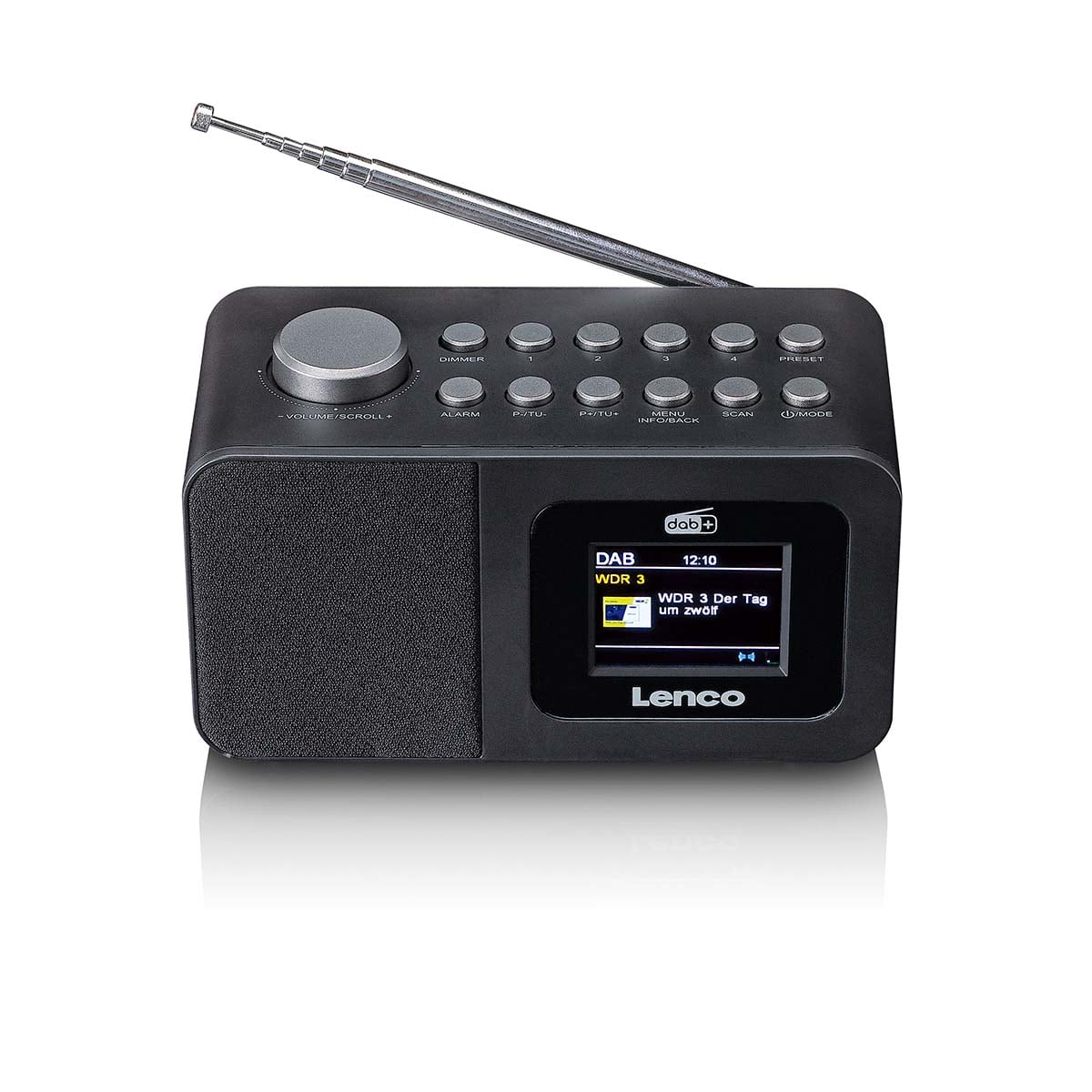 lenco-cr-625bk-dab-fm-wecker-radio-mit-farbdisplay-schwarz image 2