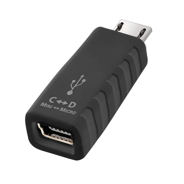 audioquest-usb-mini-auf-micro-2-0-adapter-usb-adapter-f-r-laden-und-daten image 1