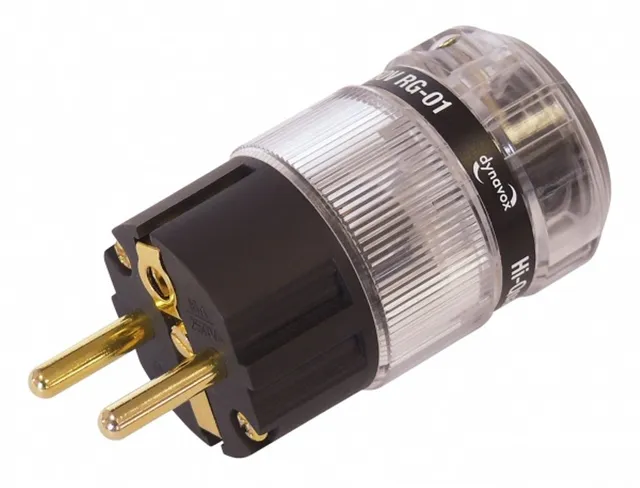 dynavox-high-end-schutzkontaktstecker-hifi-netzstecker-vergoldet-thermoplastisch image 1