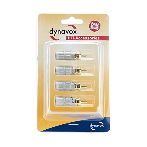 dynavox-cinchstecker-4er-set-2x-rot-2x-schwarz-vergoldet image 5