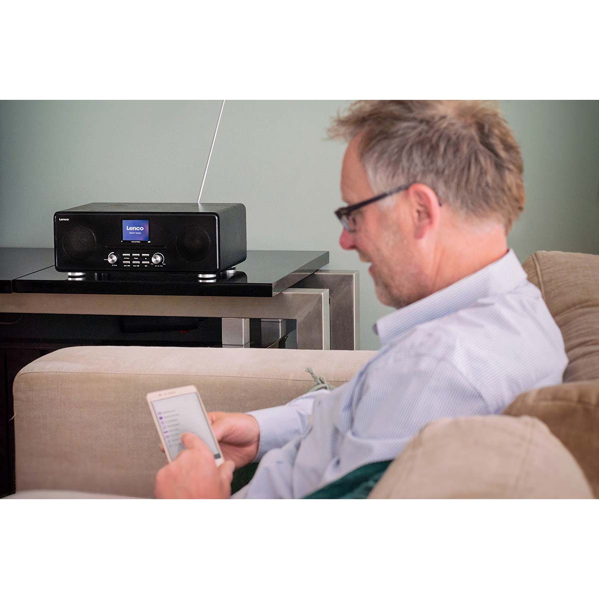 lenco-dar-061bk-dab-fm-radio-mit-cd-spieler-und-bluetooth-schwarz image 7