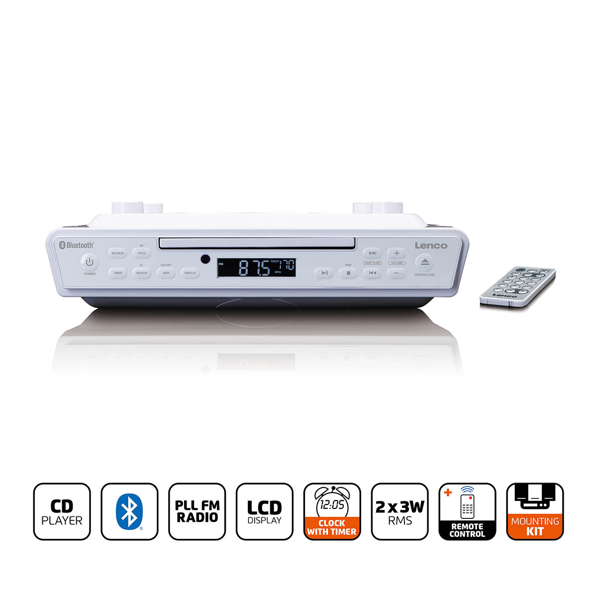 lenco-kcr-150wh-k-chenradio-mit-cd-und-bluetooth-wei image 7