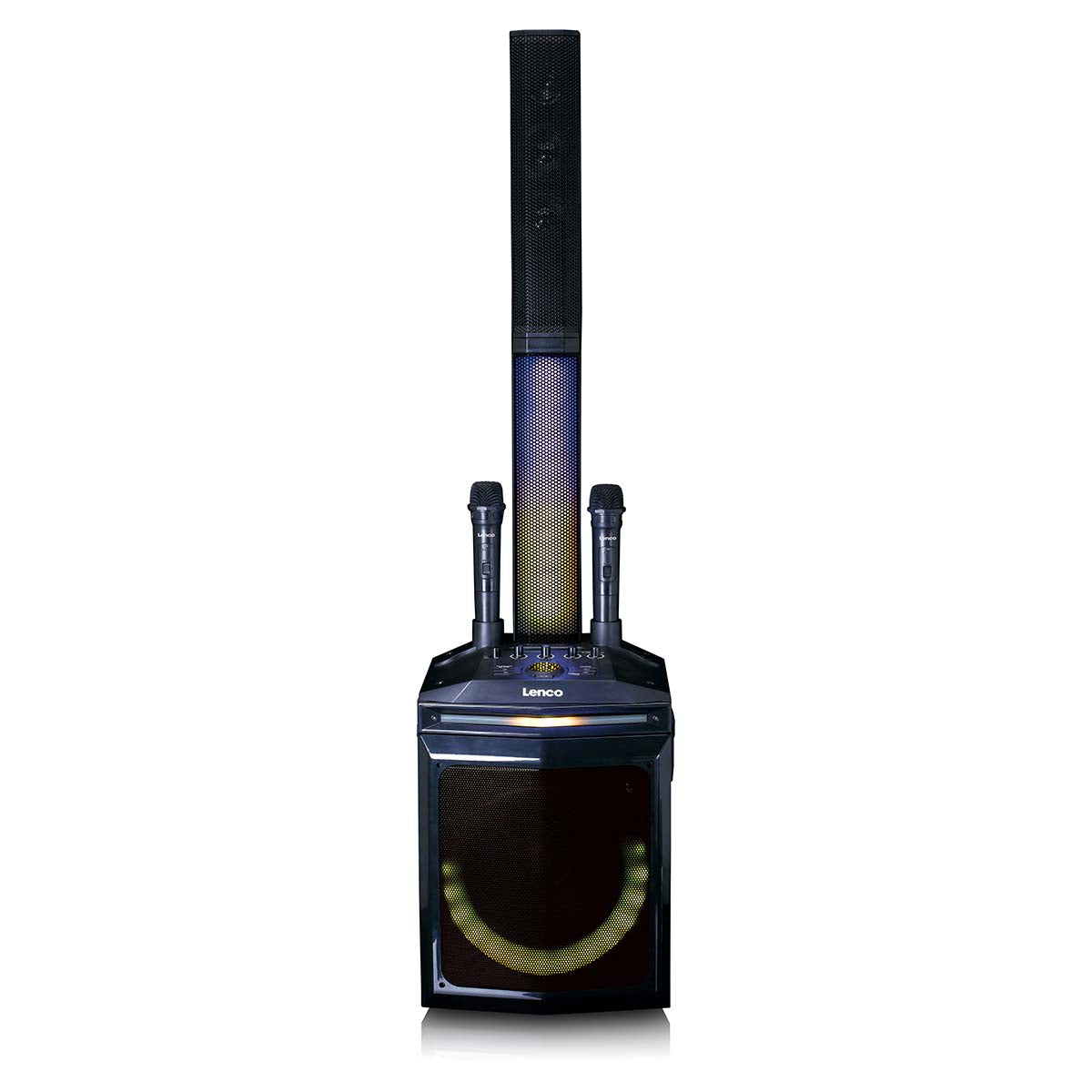 lenco-pa-220bk-partyspeaker-mit-subwoofer-und-abnehmbarer-tweeter-s-ule-120-watt image 3