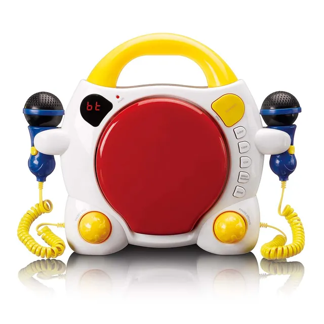 lenco-kcd-011kids-tragbarer-karaoke-cd-spieler-mit-bluetooth-5-0-f-r-kinder-mehr image 1